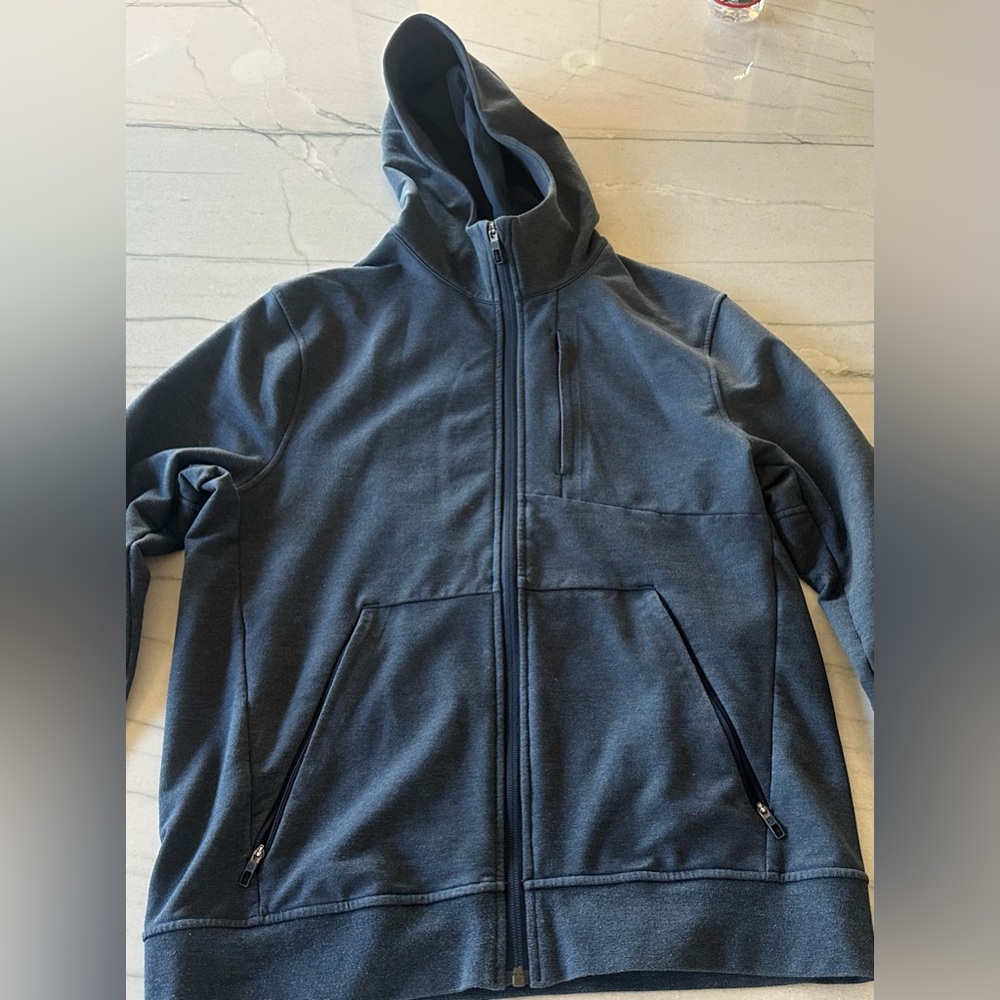 Lululemon City Sweat Zip Hoodie Heathered Blue M